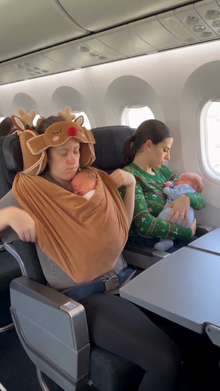 Baby snug, mom finally asleep